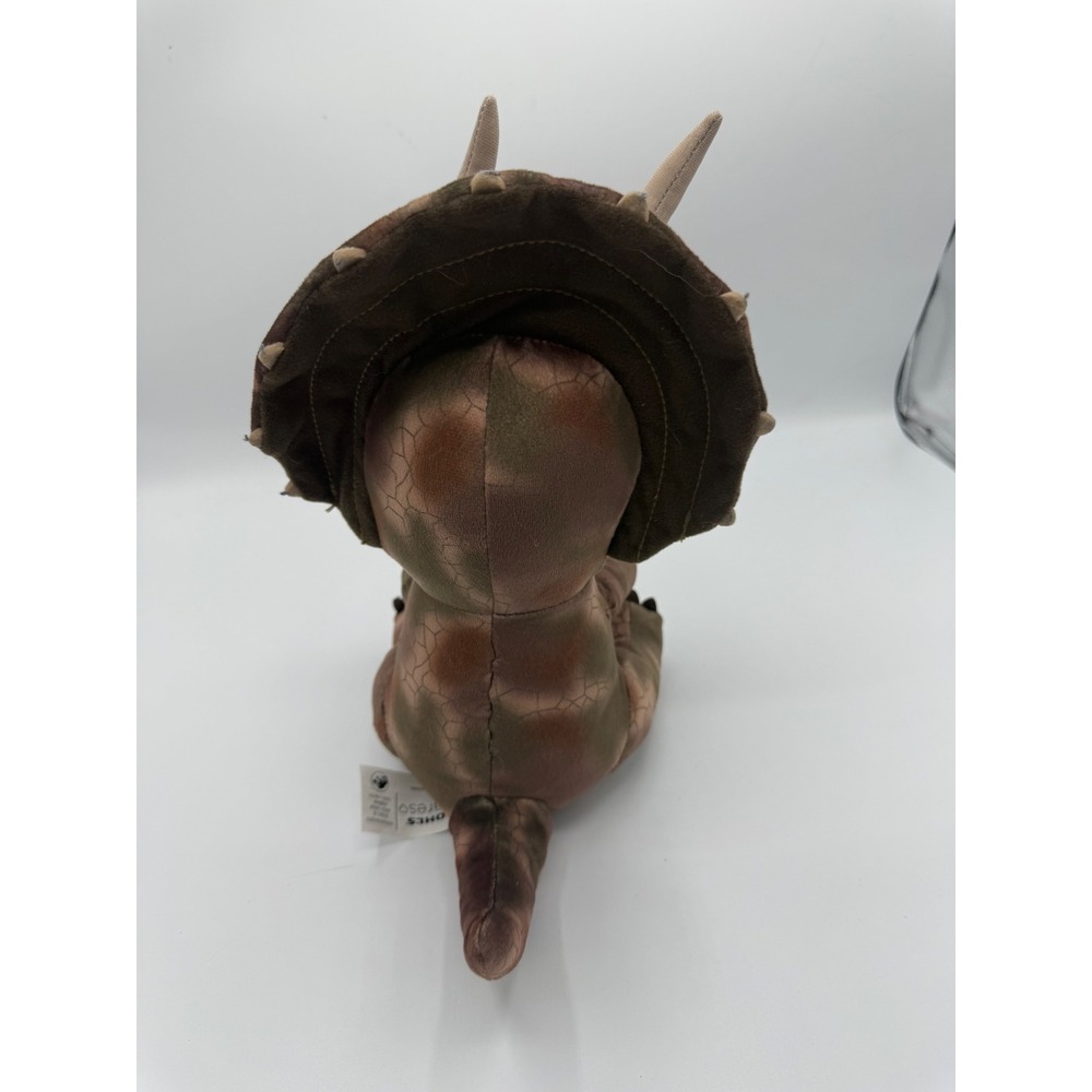 Kohls Cares Jurassic World Triceratops Plush Dinosaur Brown Green Camo 2022 - Picture 3 of 5